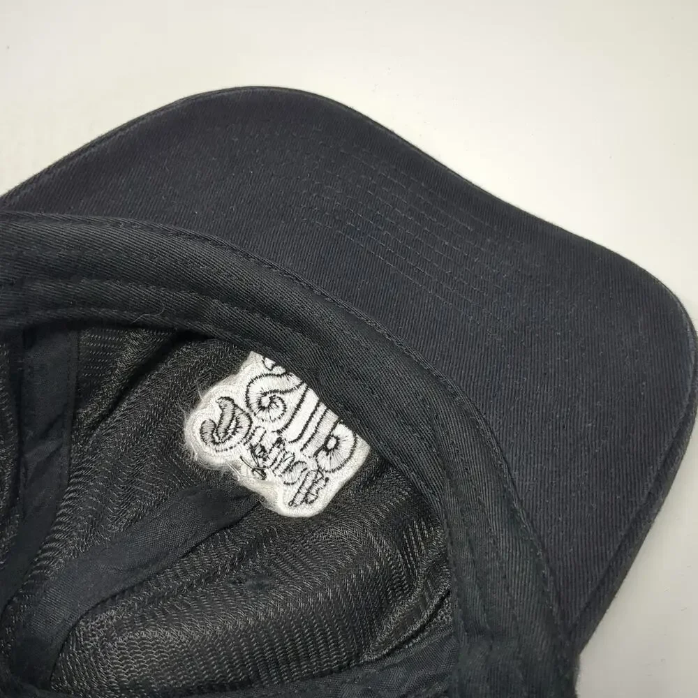 Black Baseball Cap One Size Drink SIP Embroidered Patch Cotton Hat Slideback